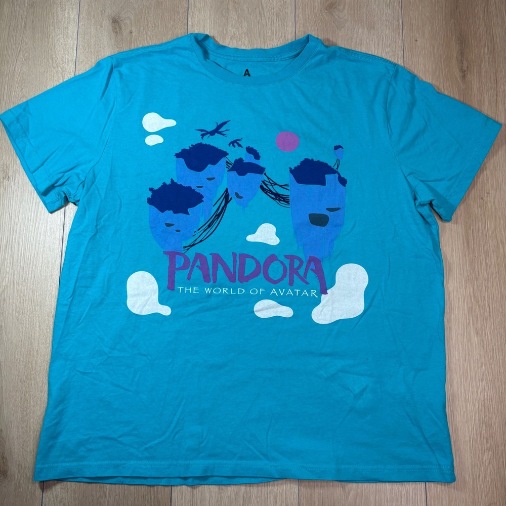 Disney Parks Pandora The World of Avatar Mens XL Blue Floating Mountains T-Shirt